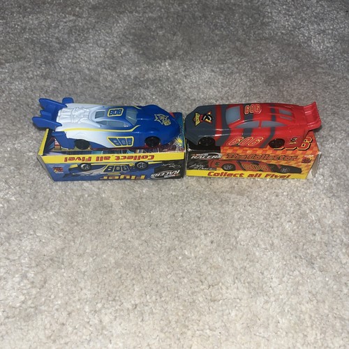 2001 Blue And Red Pullback Race Car. Fox Family Prop. Nascar Racers Fastex Flyer - Picture 2 of 4