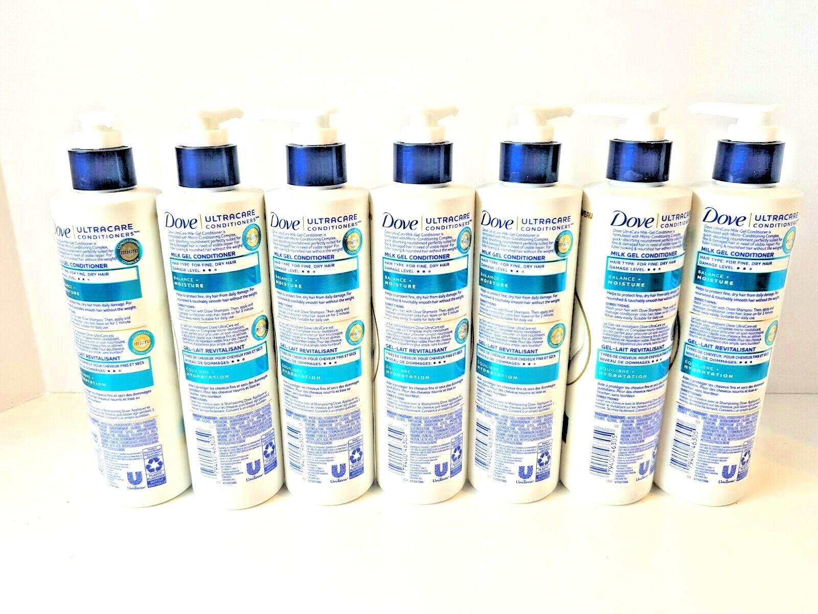 7 x Dove UltraCare Milk Gel Hair Conditioner Balance + Moisture 10oz, 295mL eBay