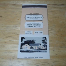 Vintage Sugar River Savings Bank Newport New Hampshire Matchbook Cover Peach