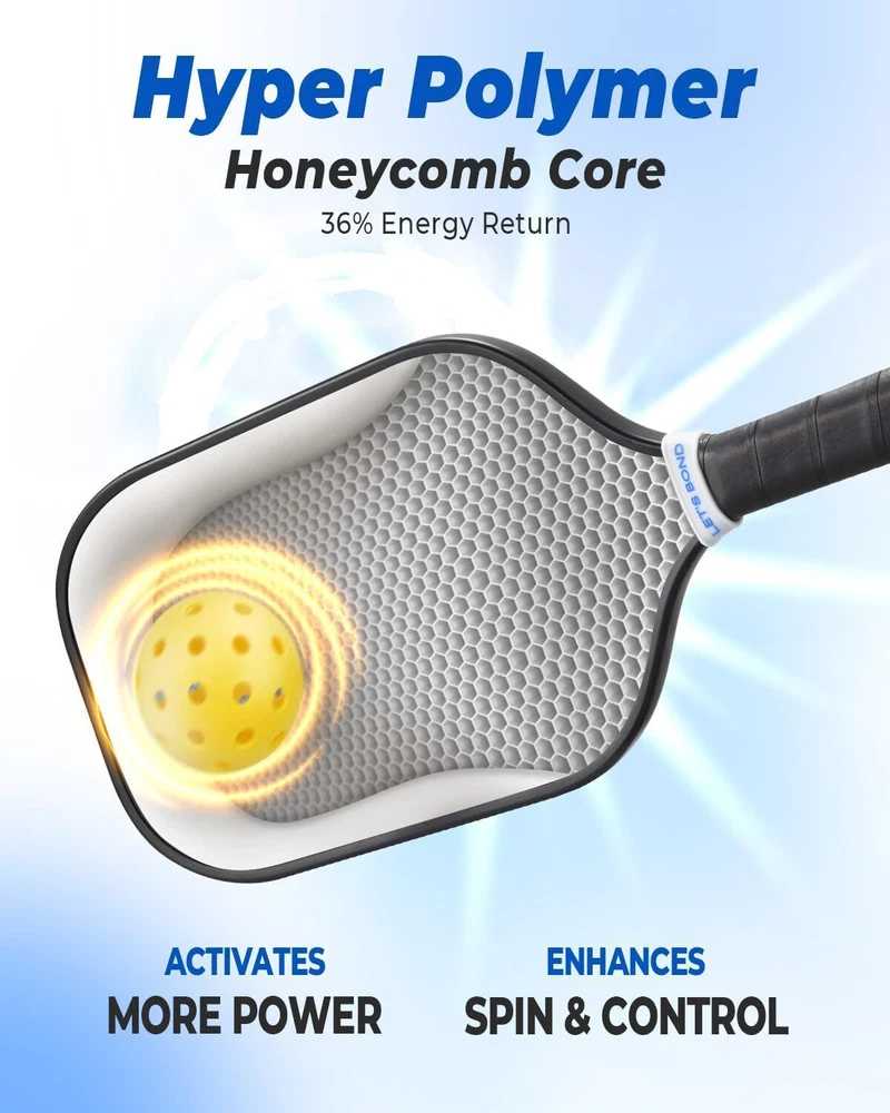 Pickleball Paddle, Pickleball Racket USAPA Approved for Tournament Play with Pad