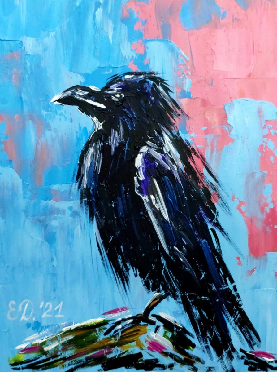 Raven painting outlet