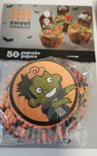 Halloween Sweet Creations Cupcake Papers Frankenstein - Lot of 3 Pkgs, 50 Each - Picture 2 of 5