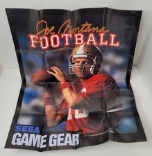 Sega Game Gear Book with Joe Montana poster on one side