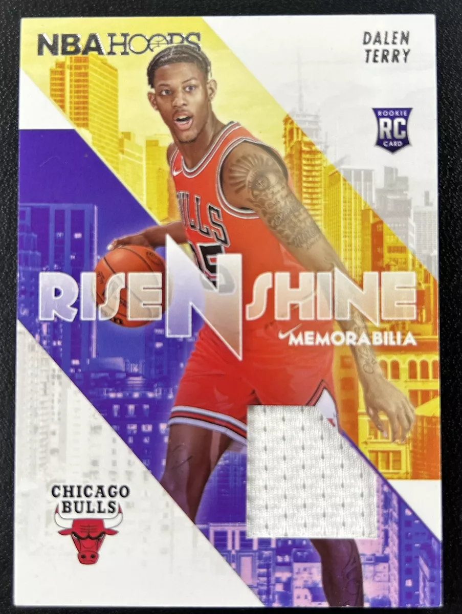 2022-23 NBA Hoops DALEN TERRY #RS-DT Rise N Shine Rookie RC Jersey Chicago BULLS