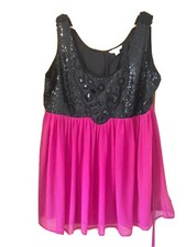 Ladies Size 24 Hand-Beaded Sequin embroidery Dress Wedding Prom dress Was £55