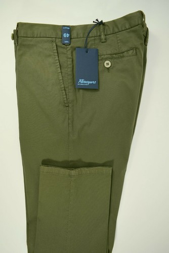 ROTA pantalone uomo CLASSICO sportivo SARTORIALE cotone stretch VERDE  49-56-60IT | eBay