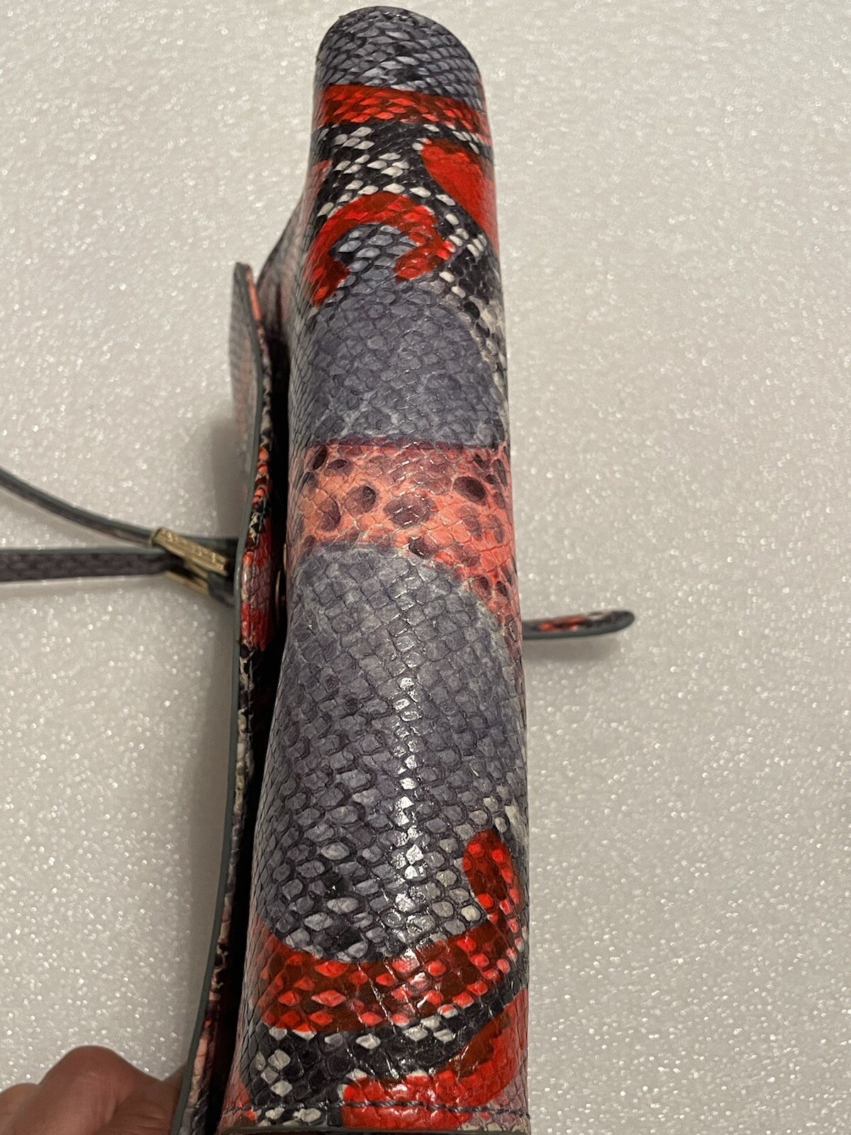 Tory Burch Multicolor Python Embossed Leather Cro… - image 9