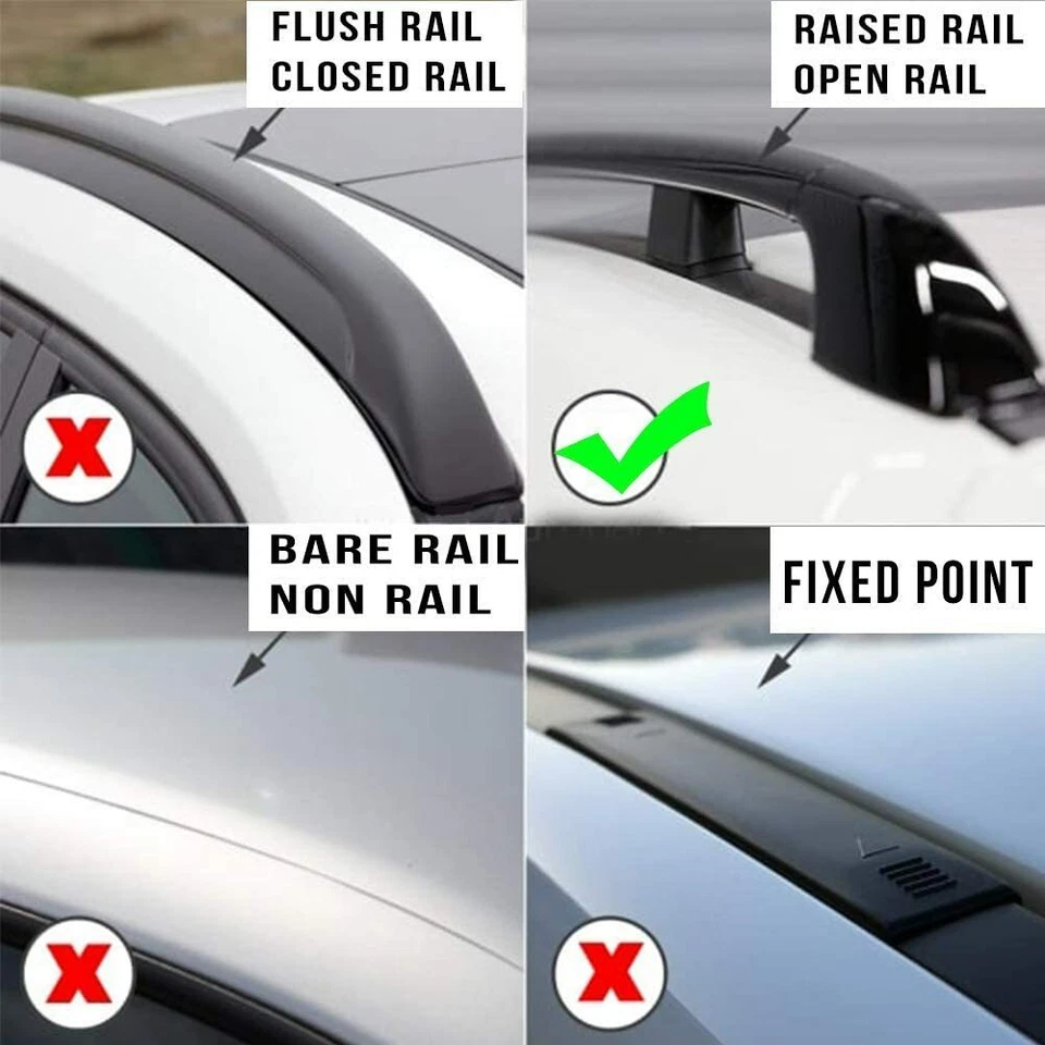 Portaequipajes Universal Superior Techo Barras Transversales 135cm 53" Ajustable Estilo Fábrica Foto 2 de 4