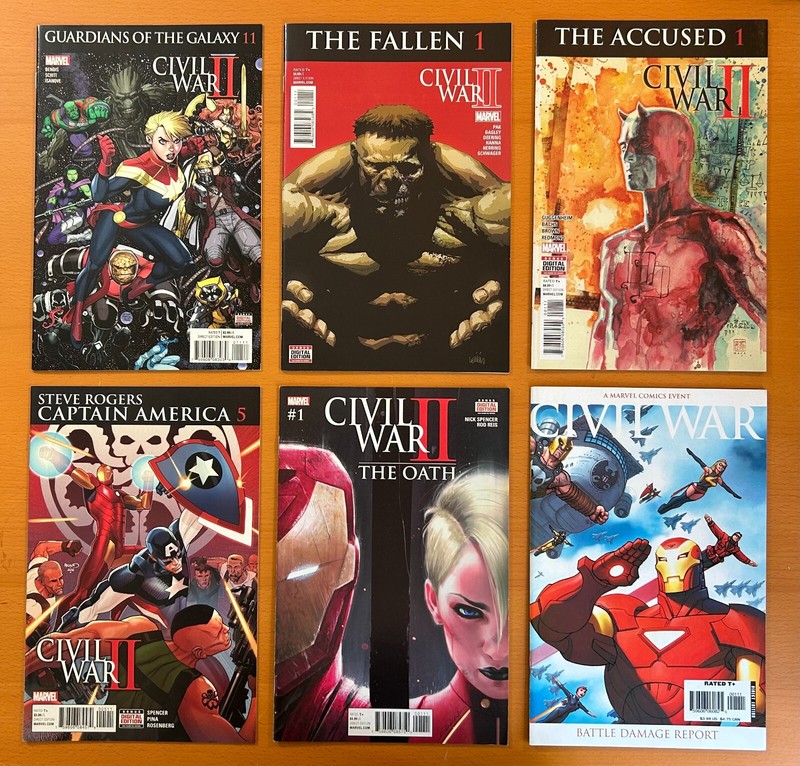 Marvel Civil War job lot of 25 x one shots & tie ins. (Marvel 2006) 25 comics
