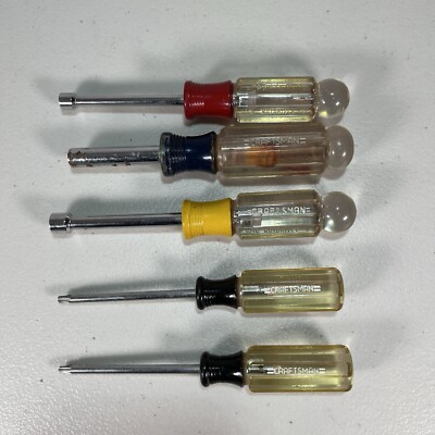 Vintage Craftsman 5 Lot Nut Driver , Torx , Screwdriver Made In USA | eBay