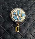 Vtg Sterling 925 Solid Silver 14k Gp 10 Year Fraternal Sorority Pin Lapel
