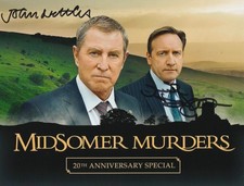 Neil Dudgeon And John Nettles Hand Signed 8x6 Inch Midsomer Murders Photo
