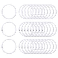 50 StüCke Binder Ringe 1,5 Zoll Lose Blatt Binder Ring Metall Buch Ringe Weiß