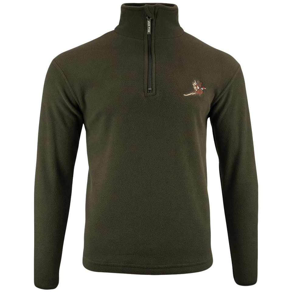 Forro polar Jack Pyke Pheasant Motif Hombre Senderismo Caza Pesca Oliva - Imagen 1 de 1