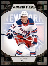 ADAM FOX #55 2022-23 Upper Deck Credentials New York Rangers NM