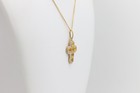 Intense Sapphire Cross Vintage mat Finish Solid 18k Gold(#25) — photo 9