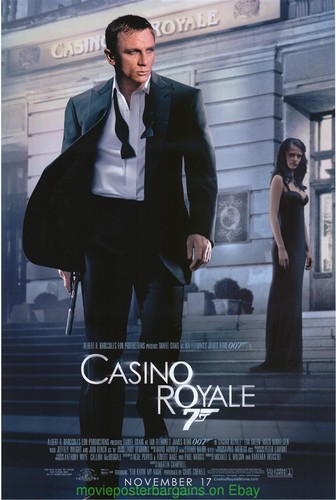 CASINO ROYALE MOVIE POSTER Original SS 27x40 One Sheet  DANIEL CRAIG JAMES BOND