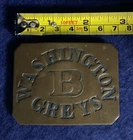 Civil War Era Type “Washington Greys ‘B’” Confederate Clipped Corner Belt Buckle