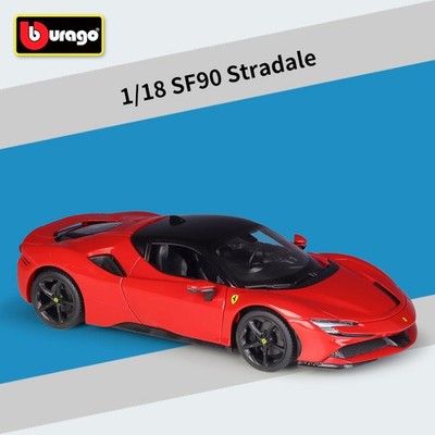 Burago 1:18 Ferrari SF90 Stradale Diecast Model Car Toy Gift Decoration Model