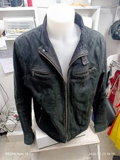 ANGELO LITRIC Mens Black Leather Jacket Size ...