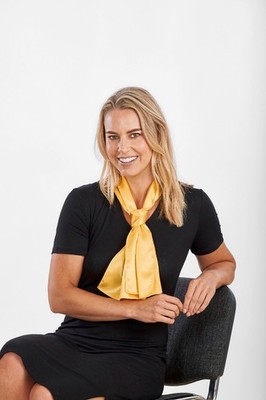 Satin Scarf Satin Schal Büro Gastromonie Bank Handel Satinschal Berufsbekleidung