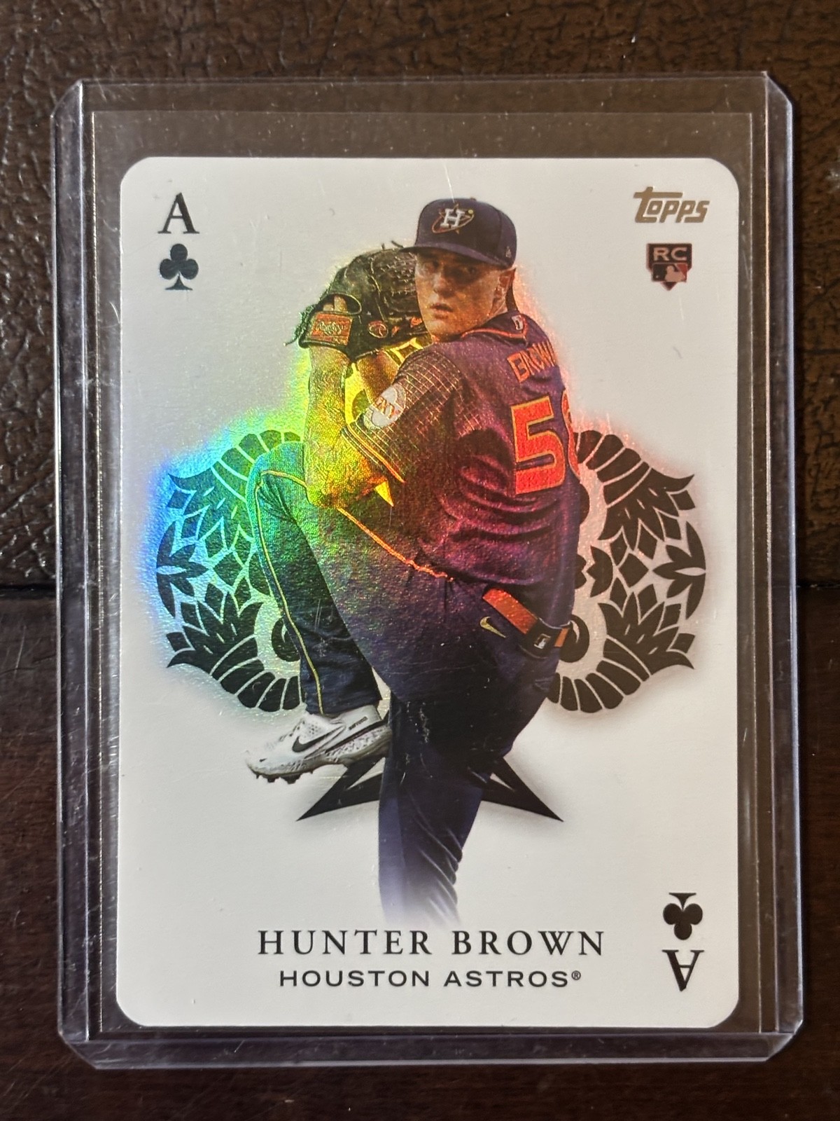 2023 Topps Update All Aces Hunter Brown RC #AA-56 Astros Rookie Holo Insert SP
