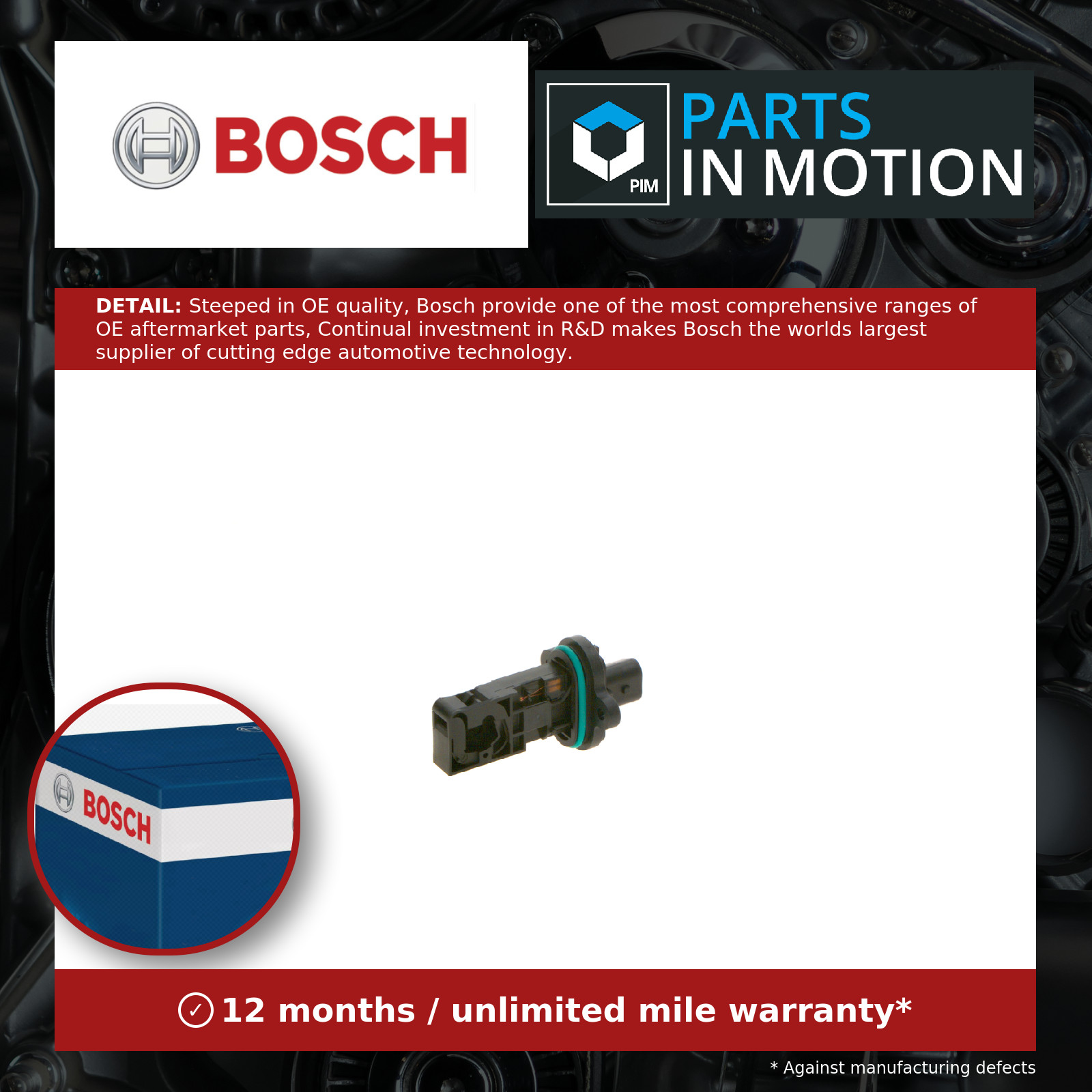 Air Mass Sensor fits VAUXHALL ZAFIRA C 11 to 18 Automatic Transmission Flow New
