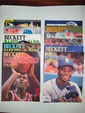 10 Beckett Sports Card Monthly Magazines + 1 Champion Sport Memorabilia 89-90's.