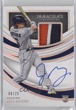 2022 Panini Immaculate Material Holo Silver 9/25 Jake Meyers #IMA-JM Auto 0c6