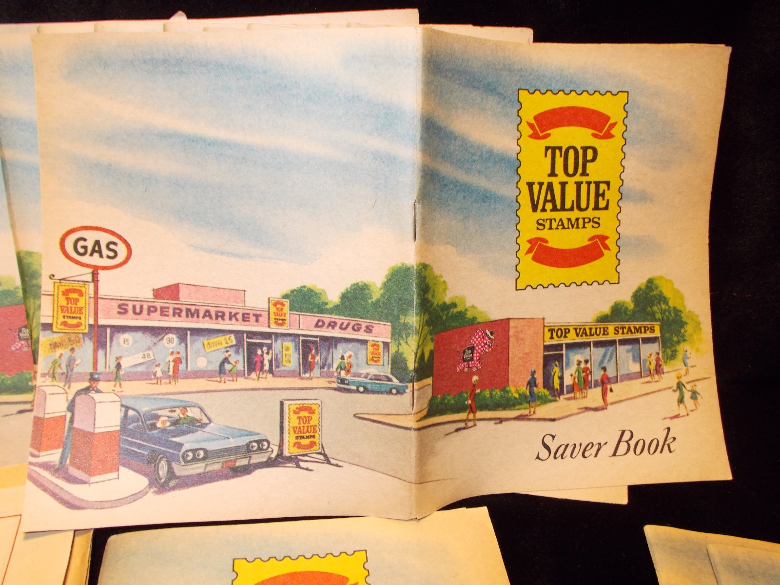 LOT of 23 VINTAGE TOP VALUE S&H STAMPS & SAVER BOOKS 1966 10 NEW UNUSED BOOKS