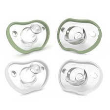 Nanobebe Baby Pacifiers 0-3 Month - Orthodontic, Curves Comfortably with Face...