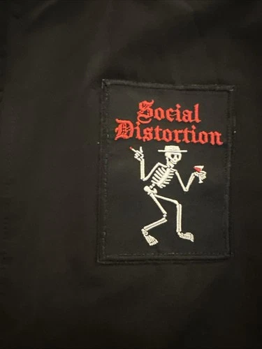 Social Distortion Jacket Embroidered Rockabilly Custom Old Navy Bomber Patch image 2