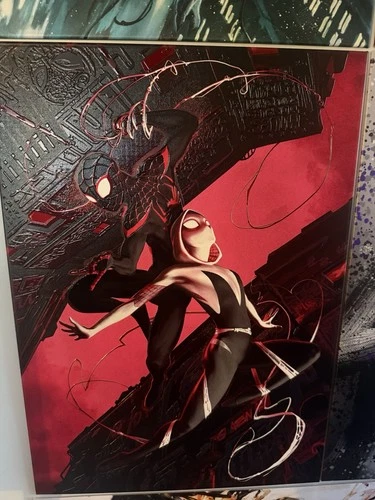 Spider-Man Miles and Gwen Limited Edition Displate Limited Edition