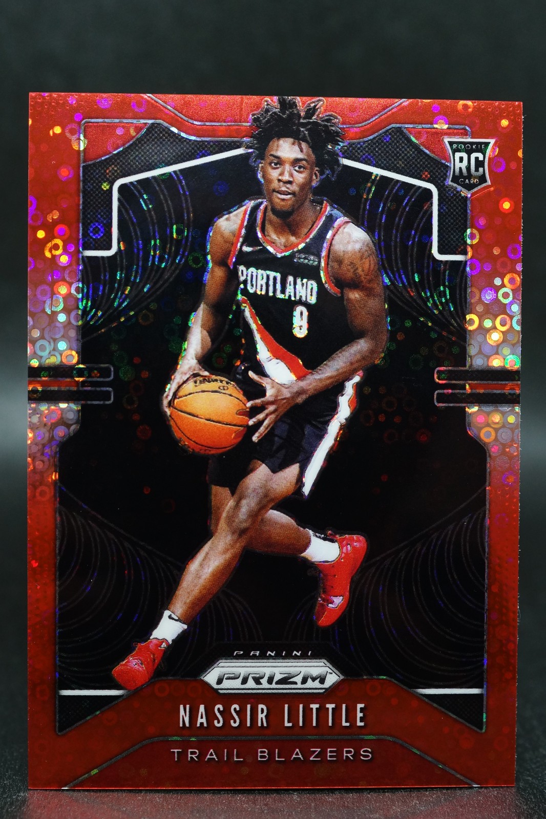 2019-20 Panini Prizm Fast Break Red Disco Nassir Little Rookie /125 Color Match