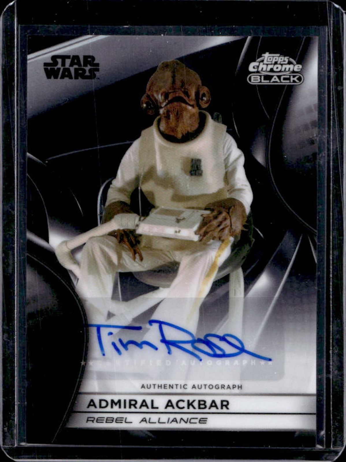 2025 Star Wars Smugglers Outpost Tim Rose Admiral Ackbar Chrome Auto #CB-TR
