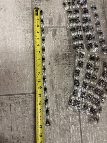 Lot Of 12 Magnetic Hematite Bracelet Anklet Necklace 3 row Variation Of Colors - Afbeelding 8 van 9