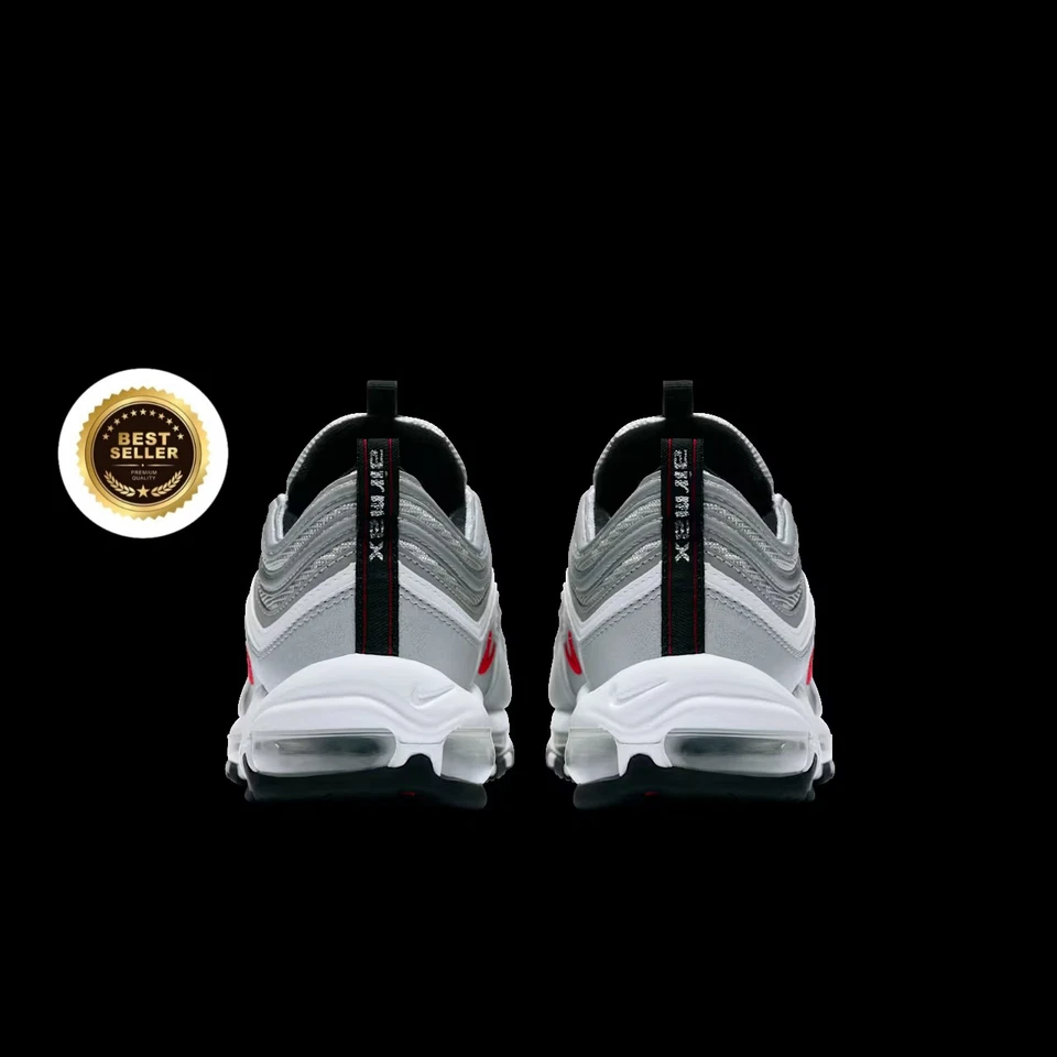 Nike Silver Air Max 97 Disponibili dal 41 al 45 Outlet Shoes Originali  con📦 - Imagen 2 de 4