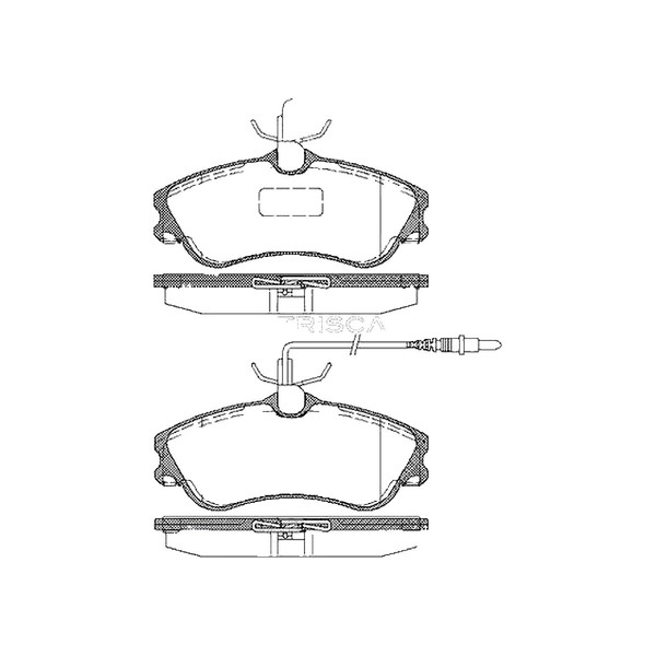 Bremsbelagsatz Scheiben 19 Mm Triscan Iam-Expertise FüR U.A. Peugeot Partner-image