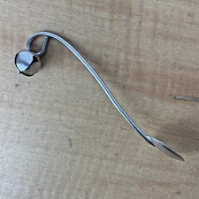 Antique Baby Spoon with Bell Napier Silver 6"