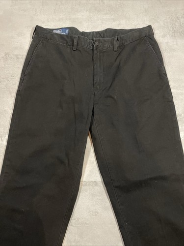 Polo Ralph Lauren Pantaloni Uomo W38 L34 Preston Pant Chino Nero Chino Preppy - Foto 4 di 8