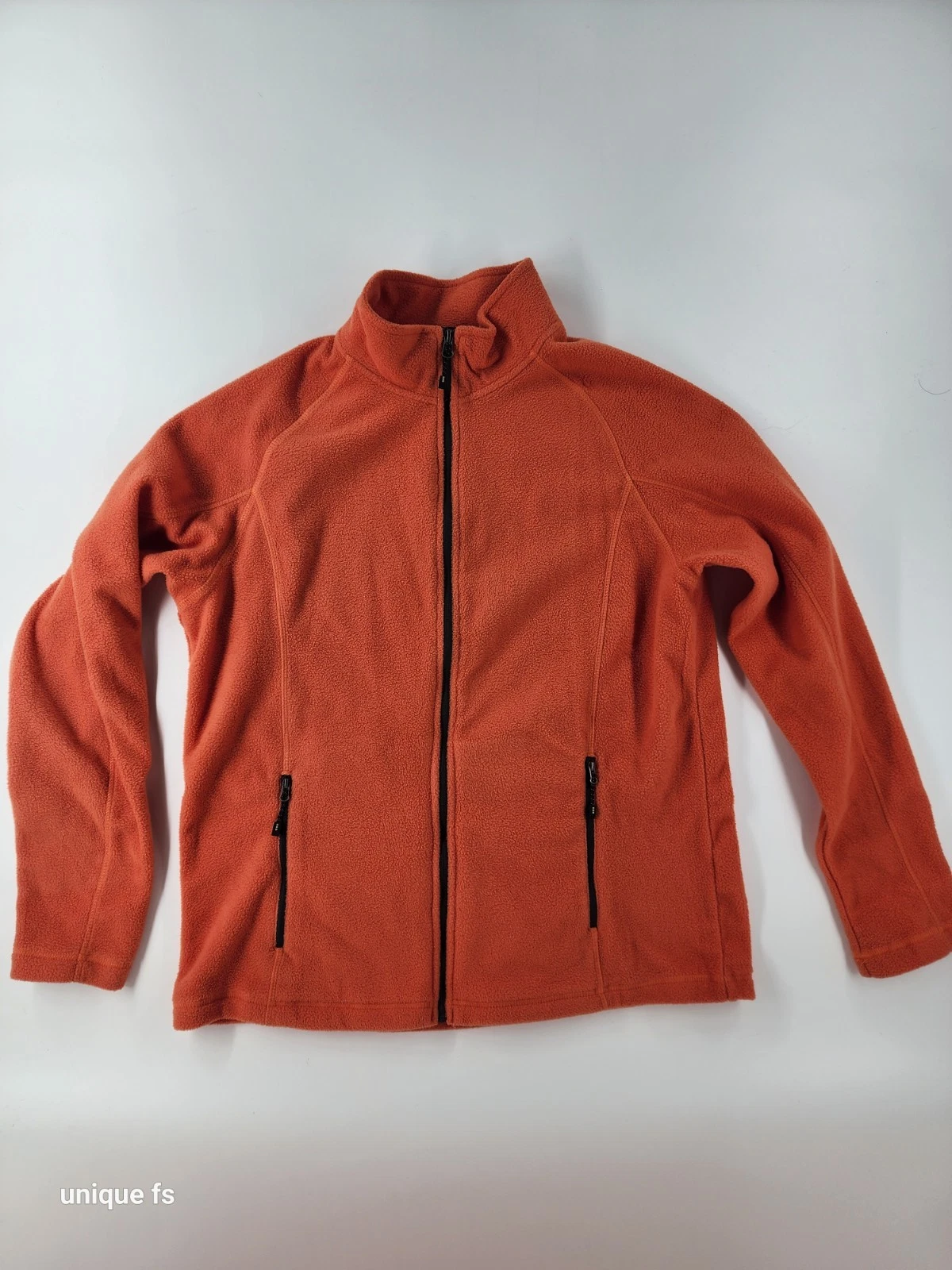 Elevate Men’s Large Orange Full Zip Fleece Jacket