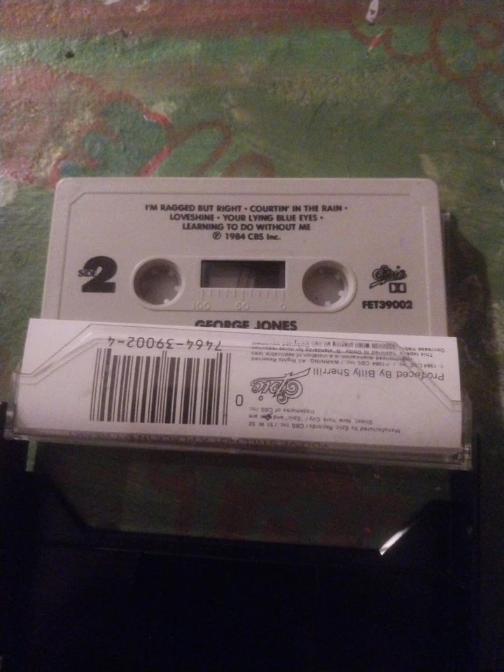 George Jones: You've Still Got A Piece Of My Heart (Cassette, 1984, Epic) 1J07 Foto 2 de 2