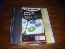 Innovera CD/DVD 3-Ring Letter Size Binder with 15 Sleeves holds 90 discs , New
