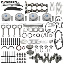 G4NA 2.0L Engine Overhaul Rebuild Kit w/ Crankshaft & Timing Kit For Hyundai Kia