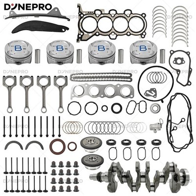 G4NA 2.0L Engine Overhaul Rebuild Kit w/ Crankshaft & Timing Kit For Hyundai Kia