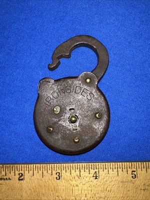 Ironsides Six Lever Antique Vintage Lock No Key!!