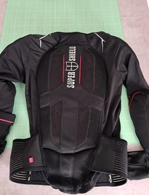 Protektorenjacke Super Shield Gr. L Schwarz Motorradjacke