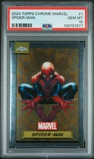 2024 Topps Chrome Marvel Spider-Man #1 PSA 10