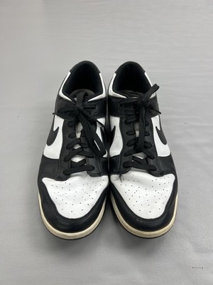Nike Dunk Low Shoes Mens Size 12 Black White Panda Leather Sneakers DD1391-100