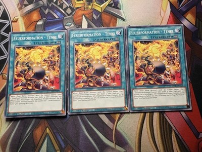 Yugioh! 3x Feuerformation - Tenki Playset - LD26-DEX18 1. Auflage Common - DE